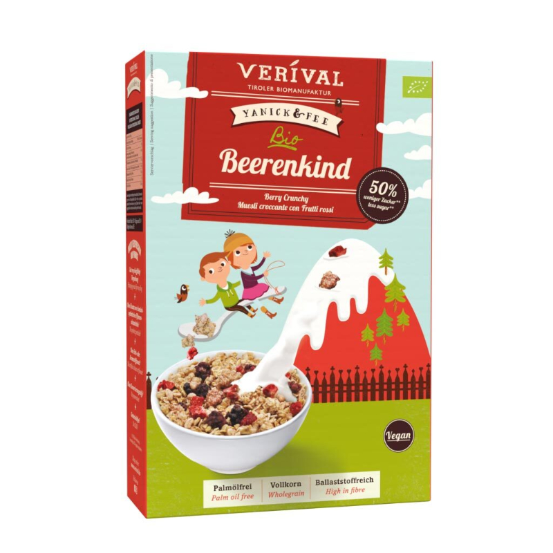 Verival Organic Kids Berry Crunchy 400g (BBF : 21 Oct 2025)